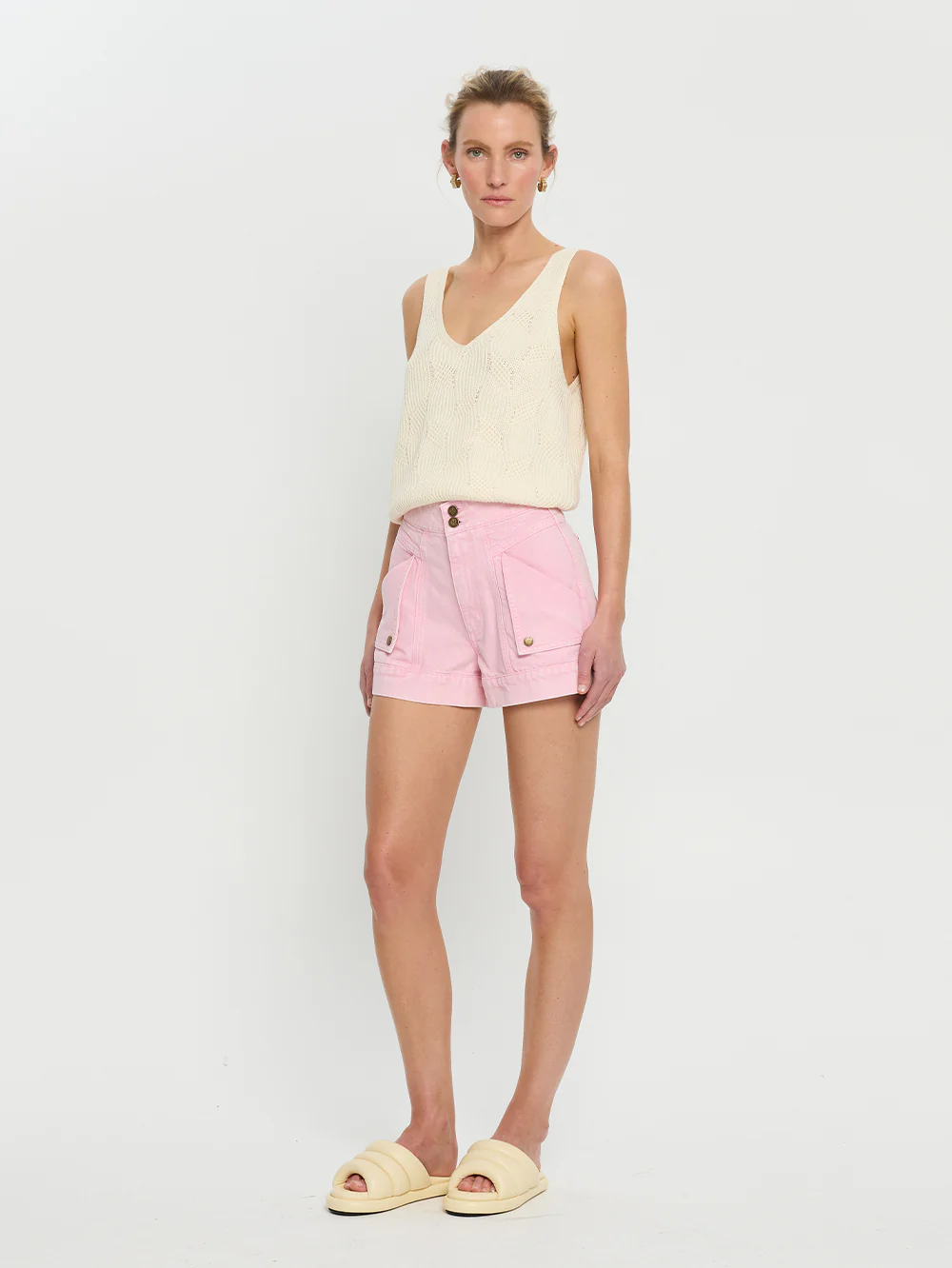 Paloma Denim Short - Pink - Image 2