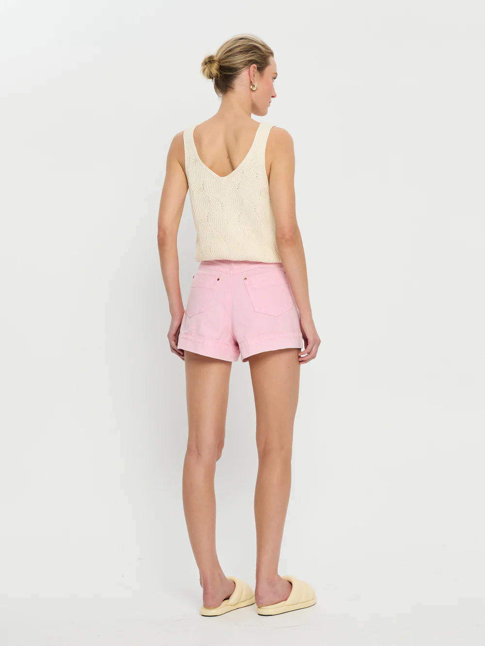 Paloma Denim Short - Pink - Image 3