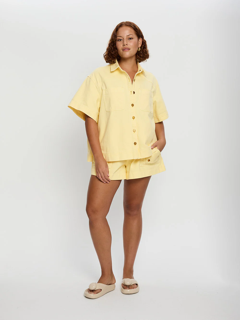 Paloma Denim Shirt - Butter - Image 8