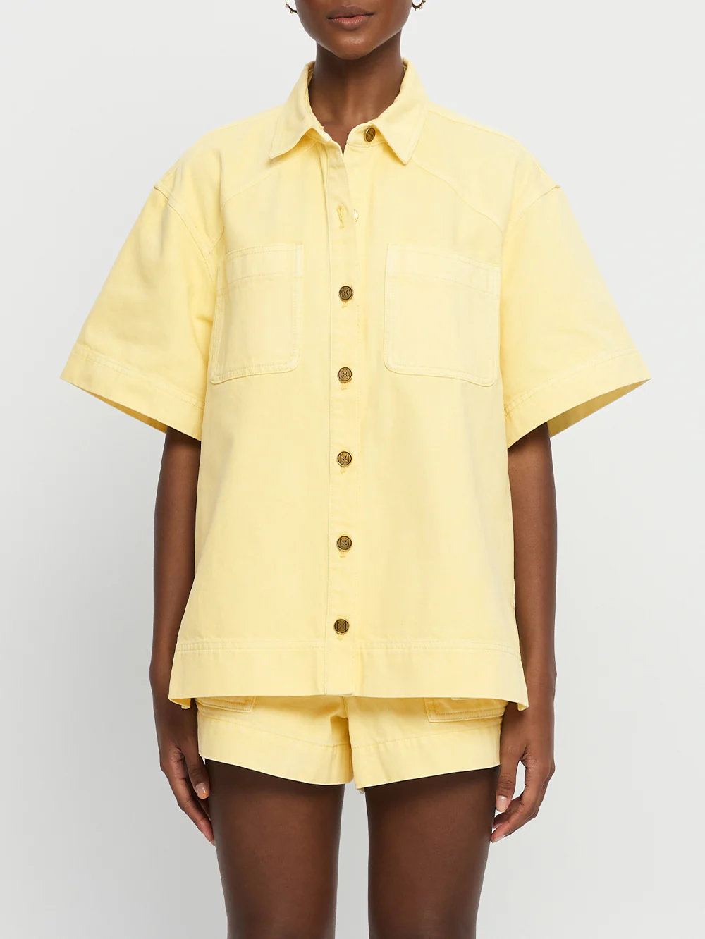 Paloma Denim Shirt - Butter - Image 9