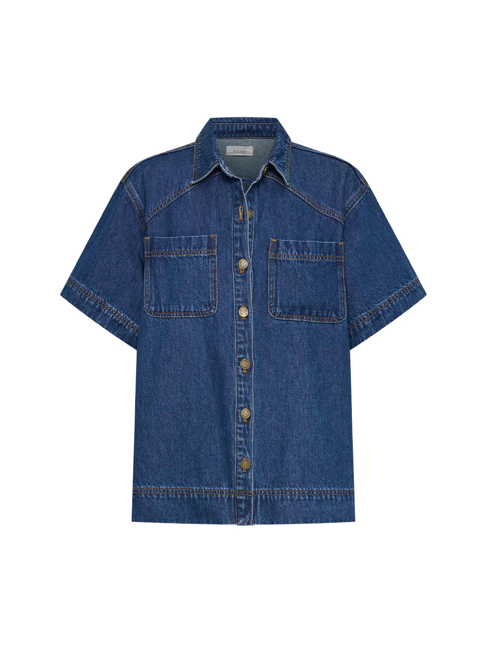 Paloma Denim Shirt - Indigo - Image 10
