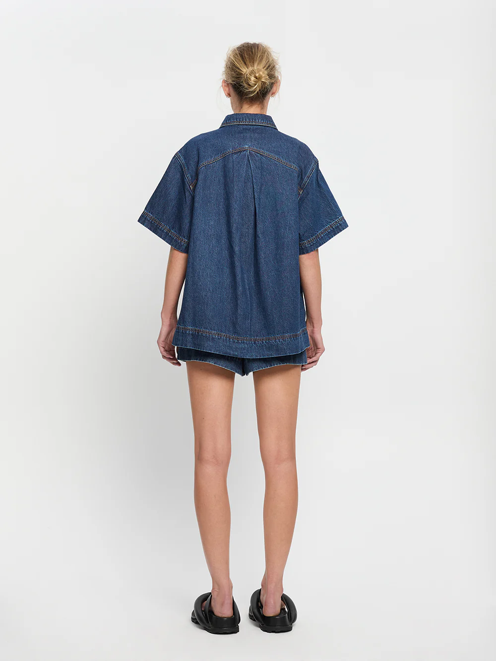 Paloma Denim Shirt - Indigo - Image 3