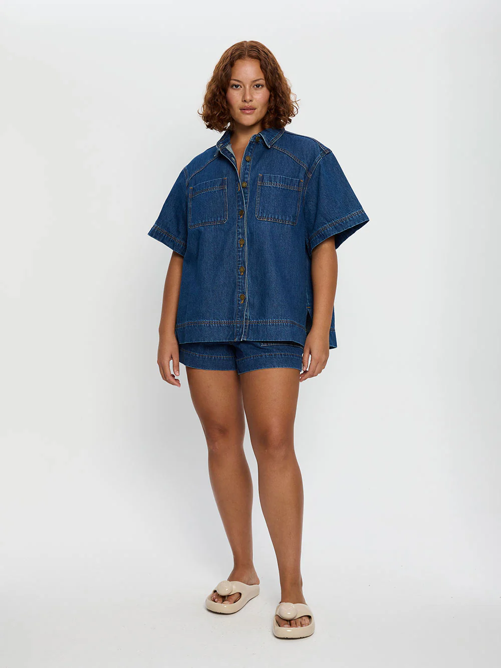 Paloma Denim Shirt - Indigo - Image 8