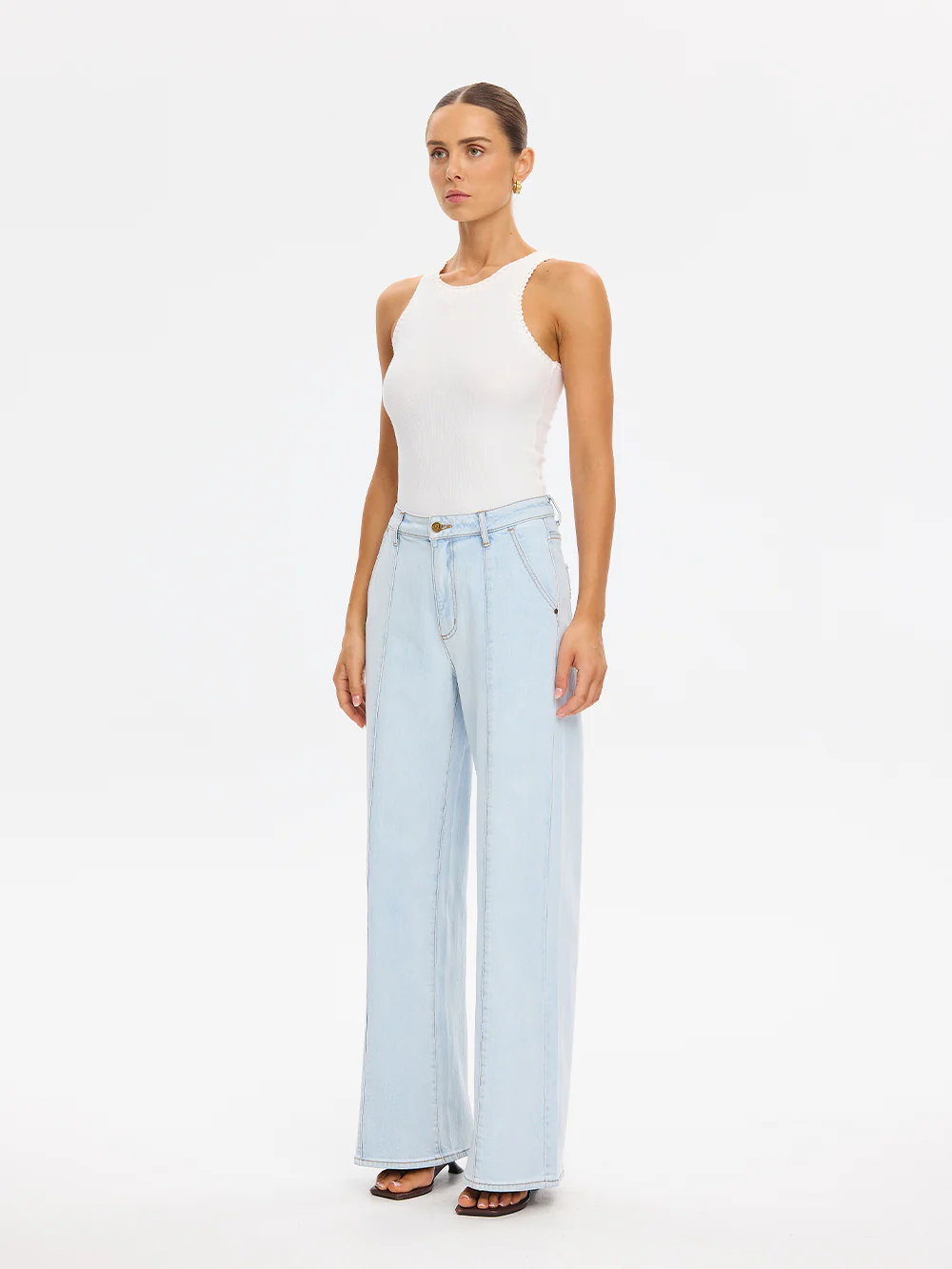 Parker Wide Leg Denim Jean - Image 2