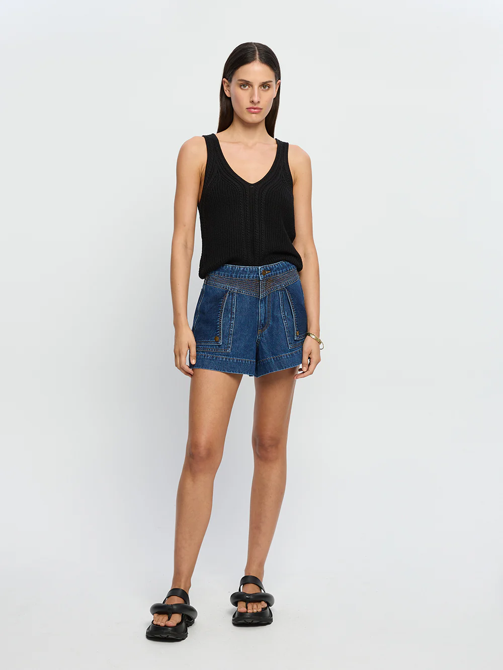 Raven Knit Cami - Black - Image 2