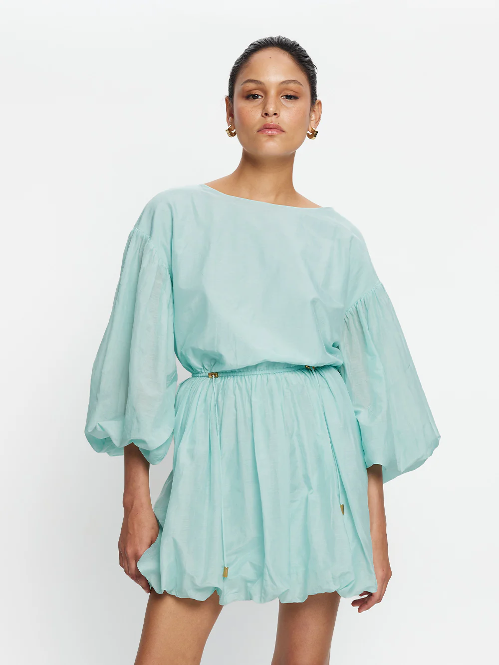 Riley Bubble Hem Mini Dress