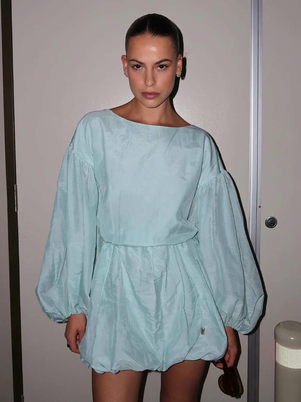 Riley Bubble Hem Mini Dress - Image 2