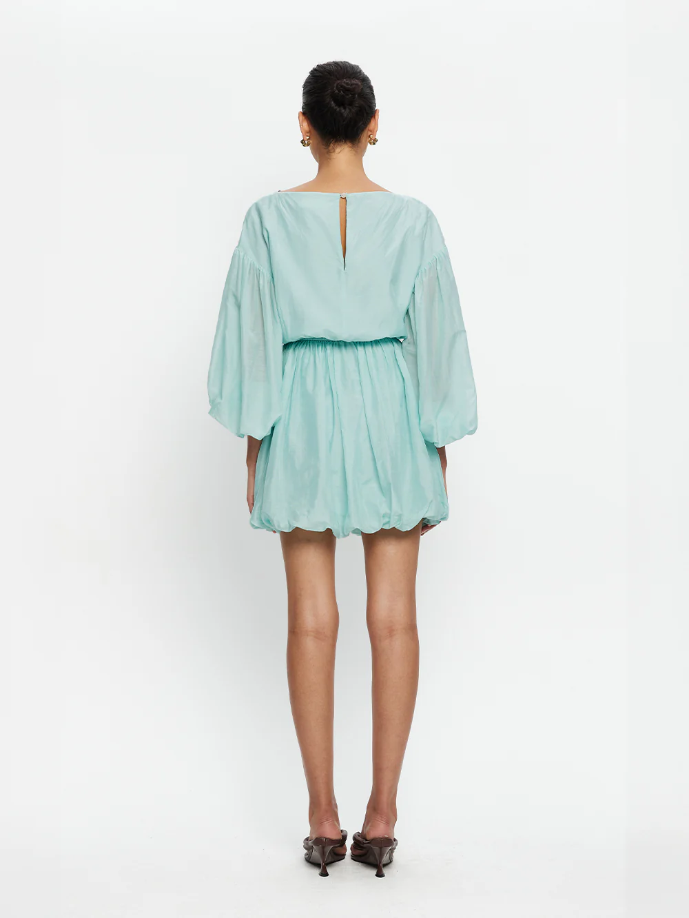 Riley Bubble Hem Mini Dress - Image 4