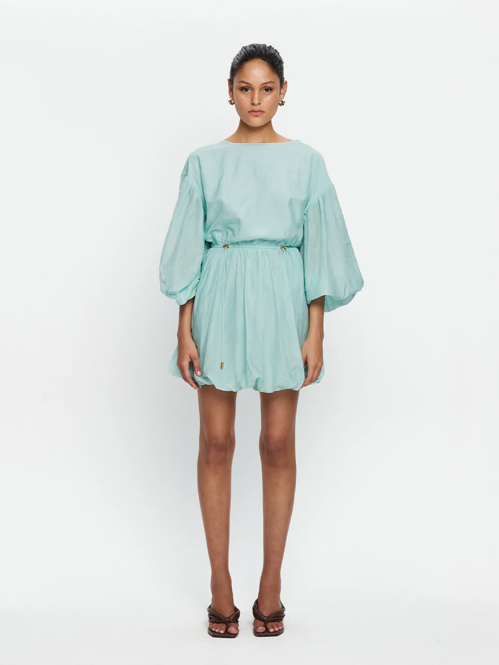 Riley Bubble Hem Mini Dress - Image 5