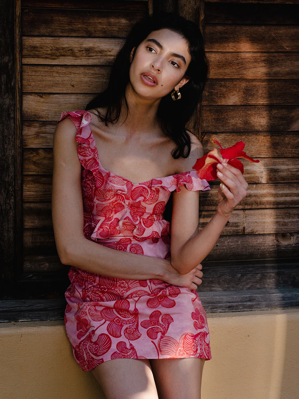 Riviera Ruffle Mini Dress - Image 8