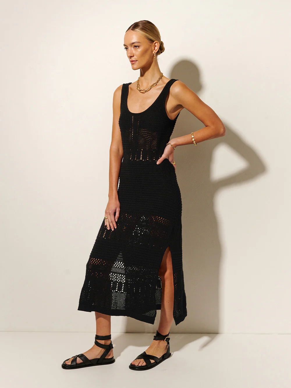 Riza Crochet Midi Dress - Image 4