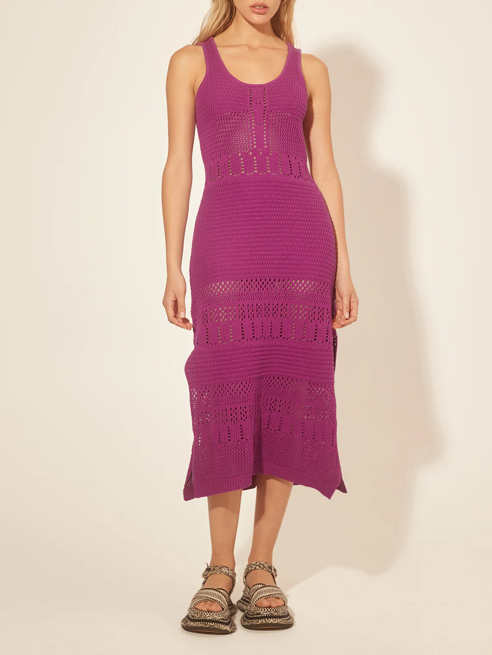 Riza Crochet Midi Dress - Image 5