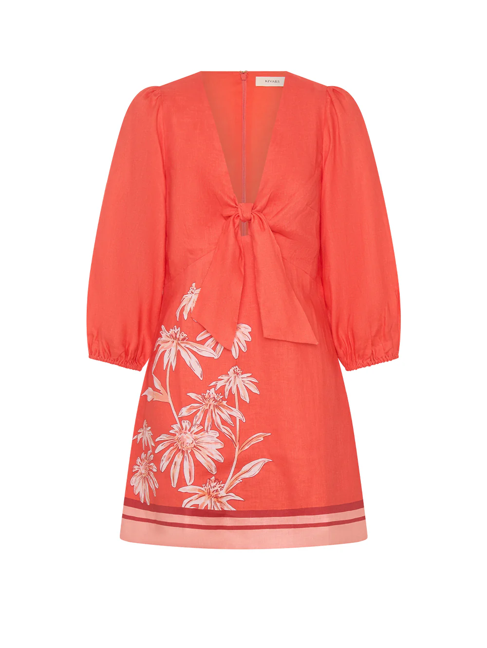 Ruby Tie Front Mini Dress - Image 7