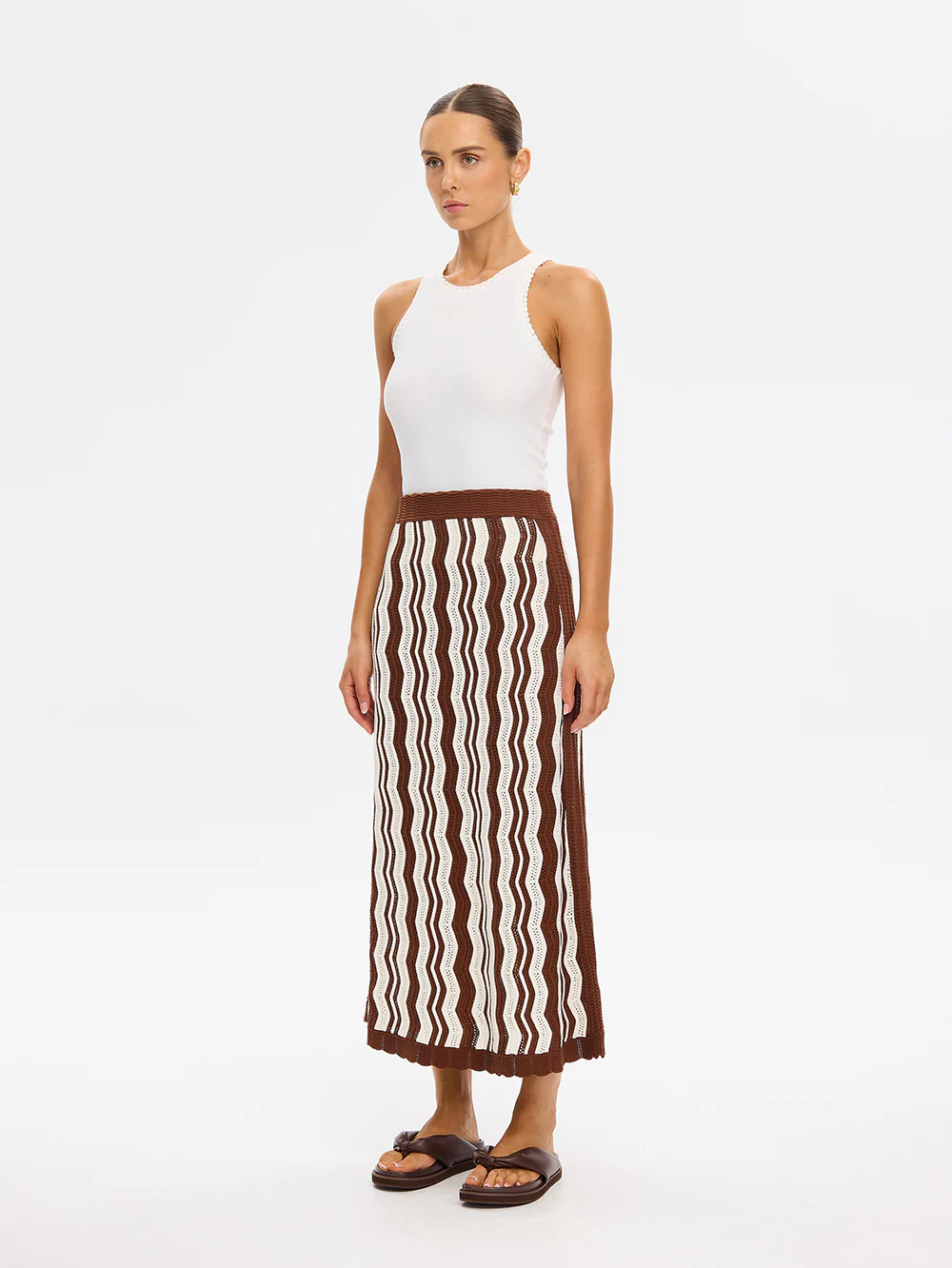 Sarah Knit Midi Skirt - Image 2