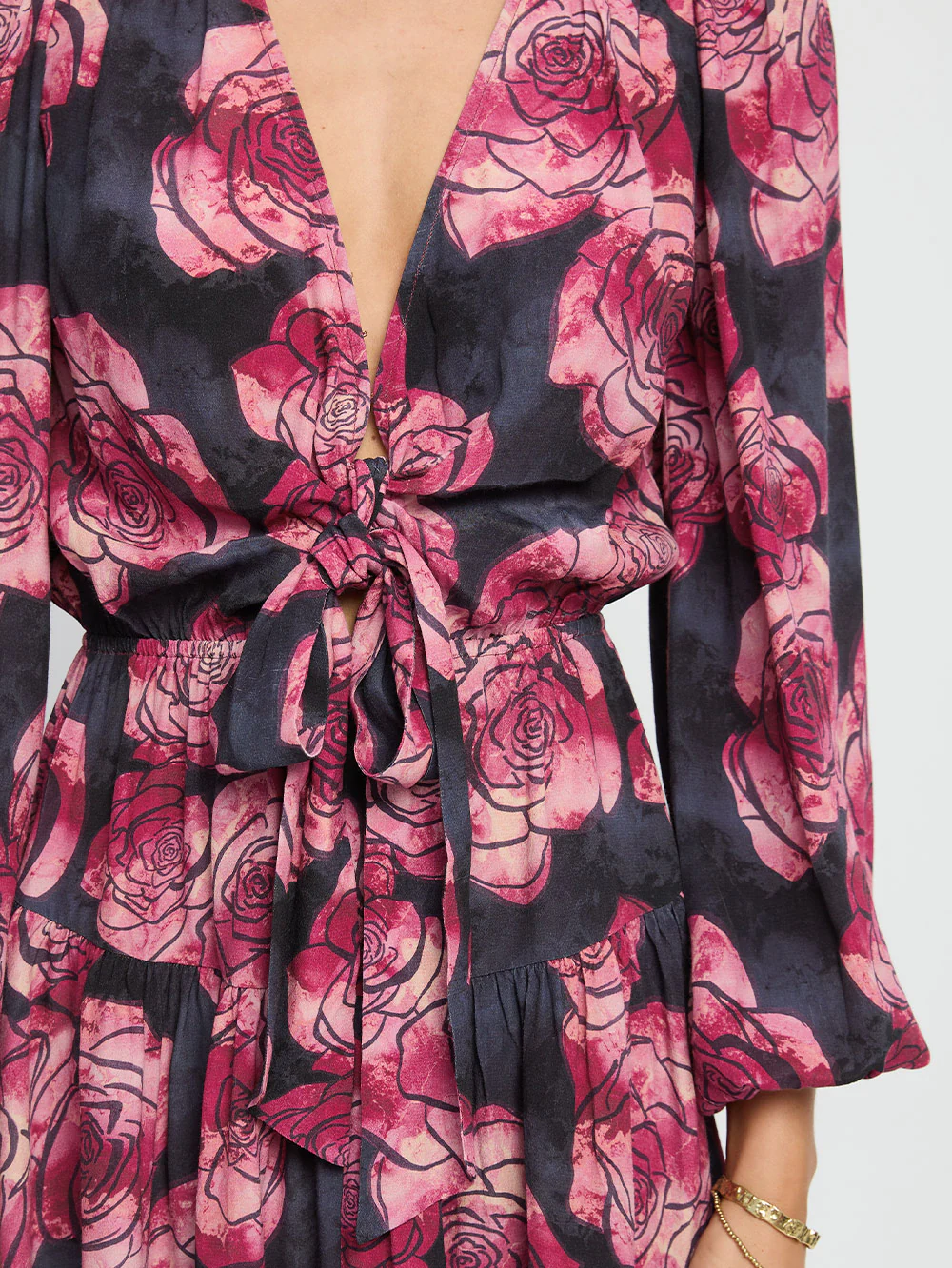 Shia Tie Front Mini Dress - Image 5