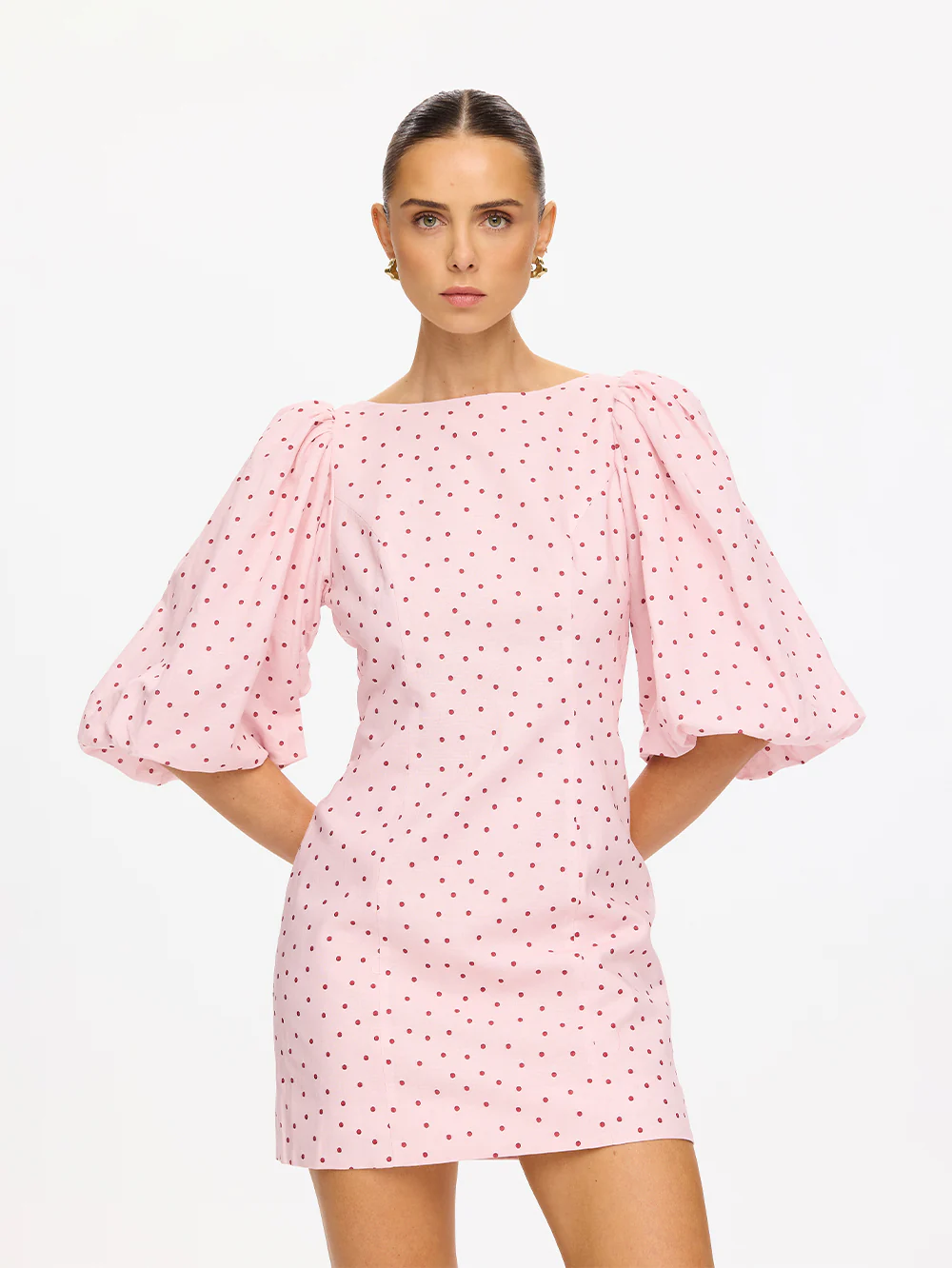 Sia Bubble Sleeve Mini Dress - Image 2