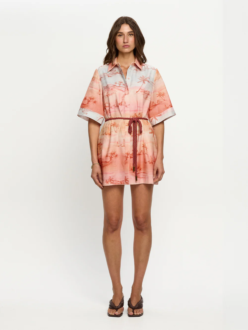Sunset Shirt Mini Dress - Image 2