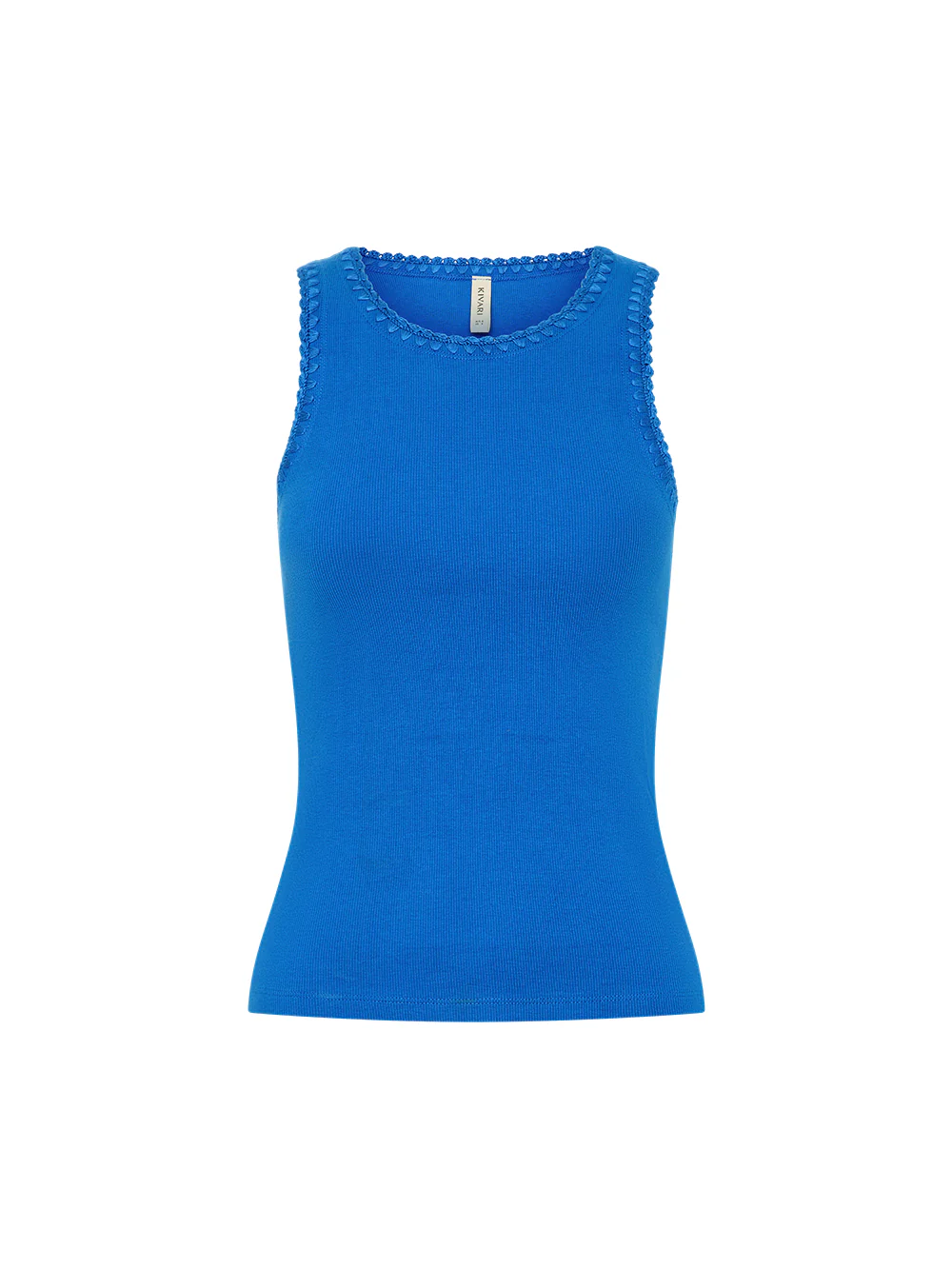 Tallulah Crochet Edge Tank - Cobalt - Image 7
